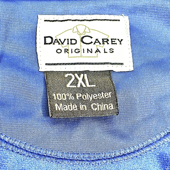 David Carey Originals Ford Mustang Car Club Show Blue Zip-up Jacket Size 2XL - Picture 8 of 10